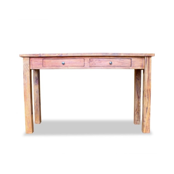 Table console Bois de récupération massif 123 x 42 x 75 cm