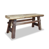 Banc Bois de récupération massif 100 x 28 x 43 cm