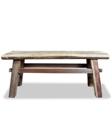 Banc Bois de récupération massif 100 x 28 x 43 cm