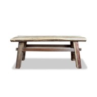 Banc Bois de récupération massif 100 x 28 x 43 cm