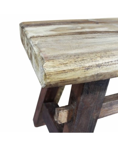 Banc Bois de récupération massif 100 x 28 x 43 cm