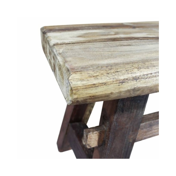 Banc Bois de récupération massif 100 x 28 x 43 cm