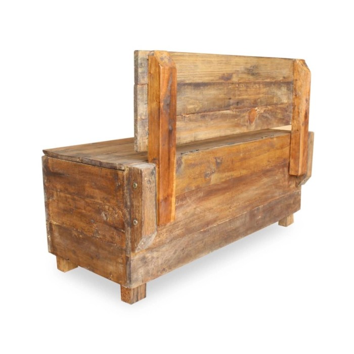 Banc Bois de récupération 86 x 40 x 60 cm 