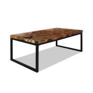 Table basse Teck Résine 110 x 60 x 40 cm