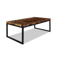 Table basse Teck Résine 110 x 60 x 40 cm