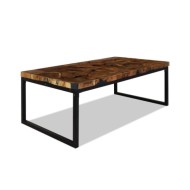 Table basse Teck Résine 110 x 60 x 40 cm