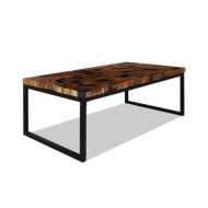 Table basse Teck Résine 110 x 60 x 40 cm
