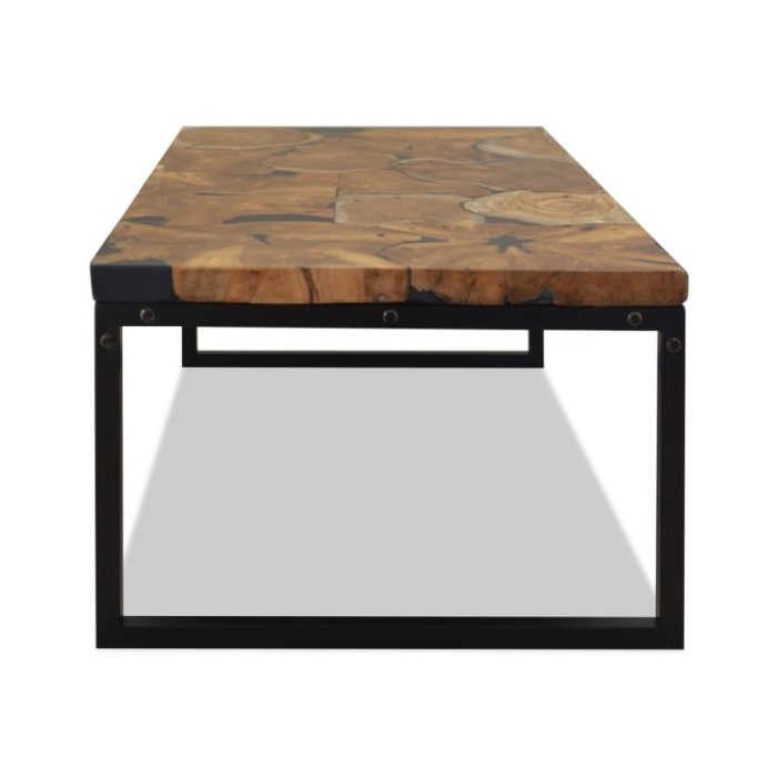 Table basse Teck Résine 110 x 60 x 40 cm