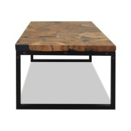 Table basse Teck Résine 110 x 60 x 40 cm