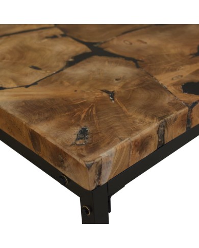 Table basse Teck Résine 110 x 60 x 40 cm