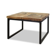 Table basse Teck Résine 60 x 60 x 40 cm