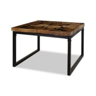 Table basse Teck Résine 60 x 60 x 40 cm