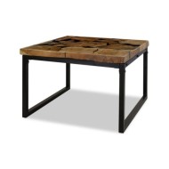 Table basse Teck Résine 60 x 60 x 40 cm