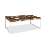Table basse Teck Résine 110 x 60 x 40 cm