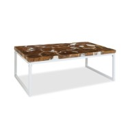 Table basse Teck Résine 110 x 60 x 40 cm