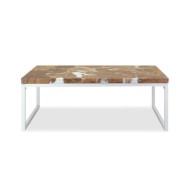 Table basse Teck Résine 110 x 60 x 40 cm
