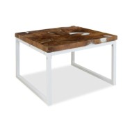Table basse Teck Résine 60 x 60 x 40 cm