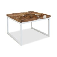 Table basse Teck Résine 60 x 60 x 40 cm