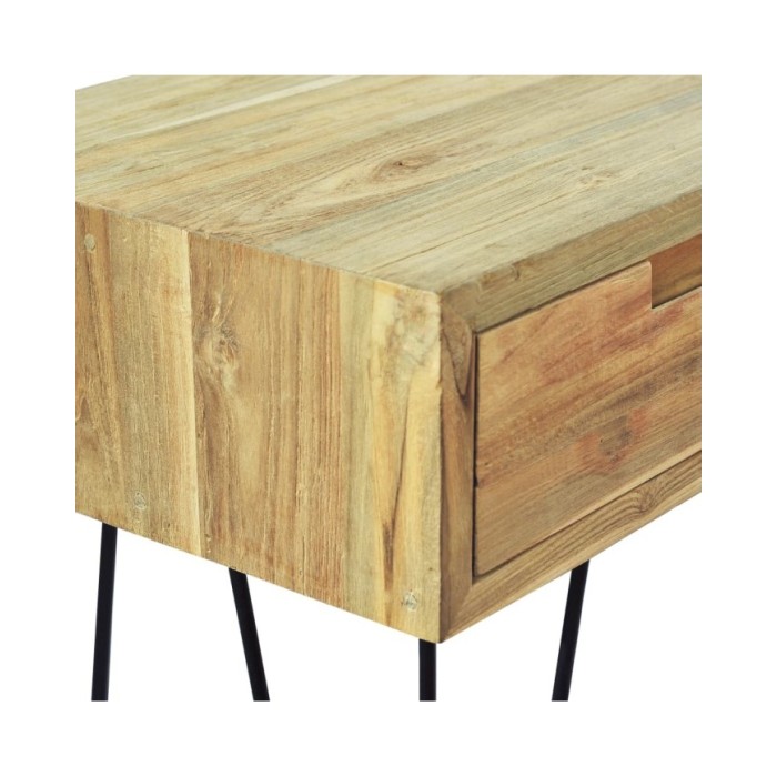 Table console 120 x 35 x 76 cm Teck massif