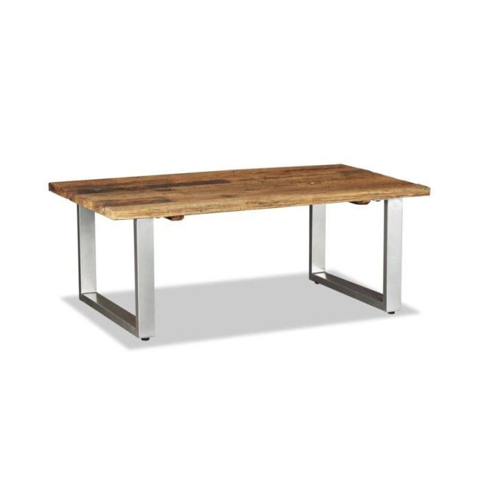 Table basse Bois de récupération massif 100 x 60 x 38 cm