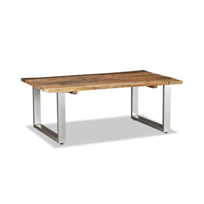 Table basse Bois de récupération massif 100 x 60 x 38 cm