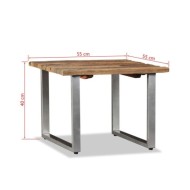 Table basse Bois de récupération massif 55 x 55 x 40 cm