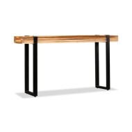 Table console Bois de récupération massif réglable 