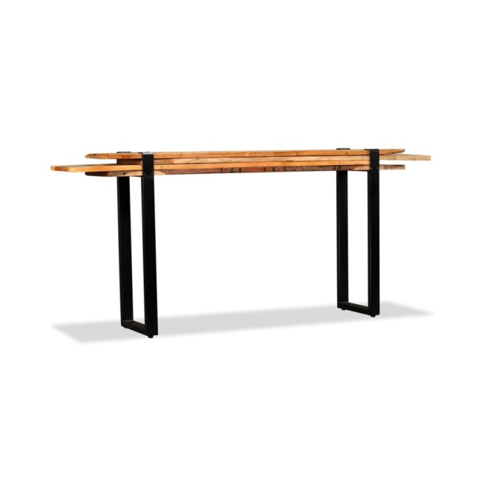 Table console Bois de récupération massif réglable 