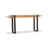 Table console Bois de récupération massif réglable 