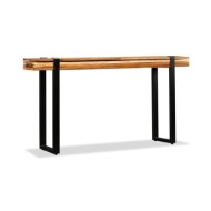 Table console Bois de récupération massif réglable 