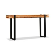 Table console Bois de récupération massif réglable 