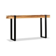 Table console Bois de récupération massif réglable 