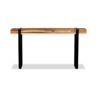 Table console Bois de récupération massif réglable 