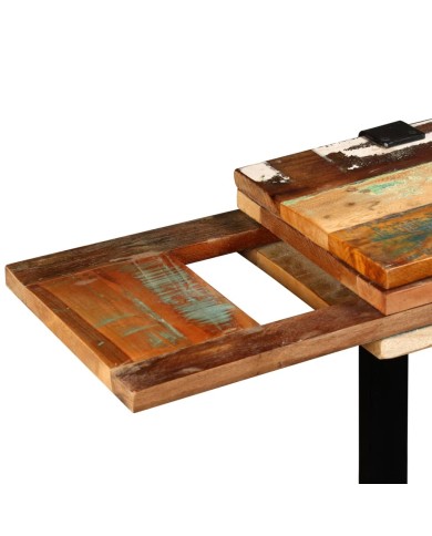 Table console Bois de récupération massif réglable 