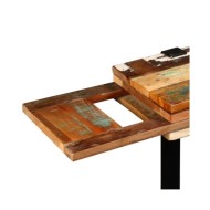 Table console Bois de récupération massif réglable 
