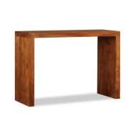 Table console Bois massif avec finition miel 110x40x76 cm