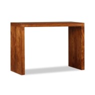 Table console Bois massif avec finition miel 110x40x76 cm
