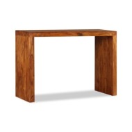 Table console Bois massif avec finition miel 110x40x76 cm
