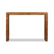Table console Bois massif avec finition miel 110x40x76 cm