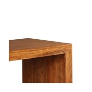 Table console Bois massif avec finition miel 110x40x76 cm