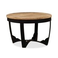 Table d'appoint Bois de manguier brut 60 x 40 cm