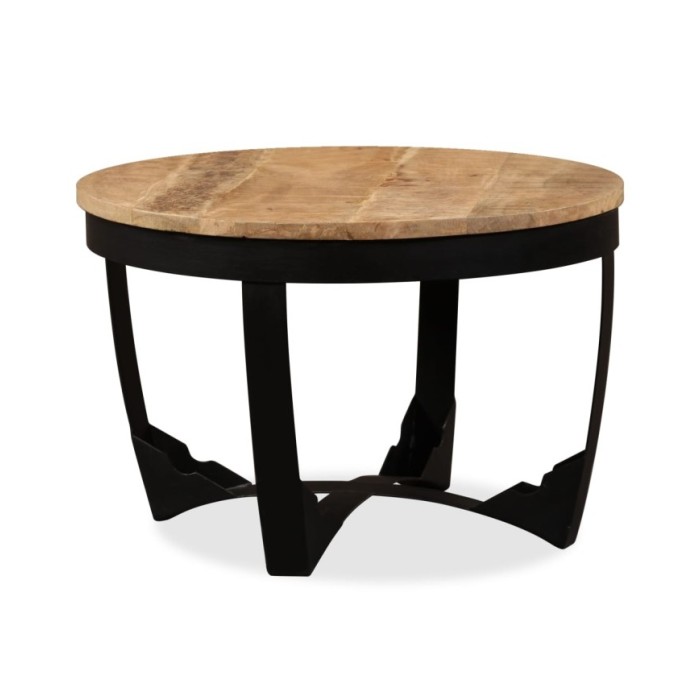 Table d'appoint Bois de manguier brut 60 x 40 cm