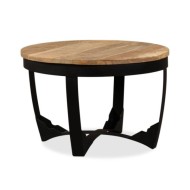 Table d'appoint Bois de manguier brut 60 x 40 cm
