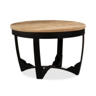 Table d'appoint Bois de manguier brut 60 x 40 cm