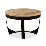 Table d'appoint Bois de manguier brut 60 x 40 cm