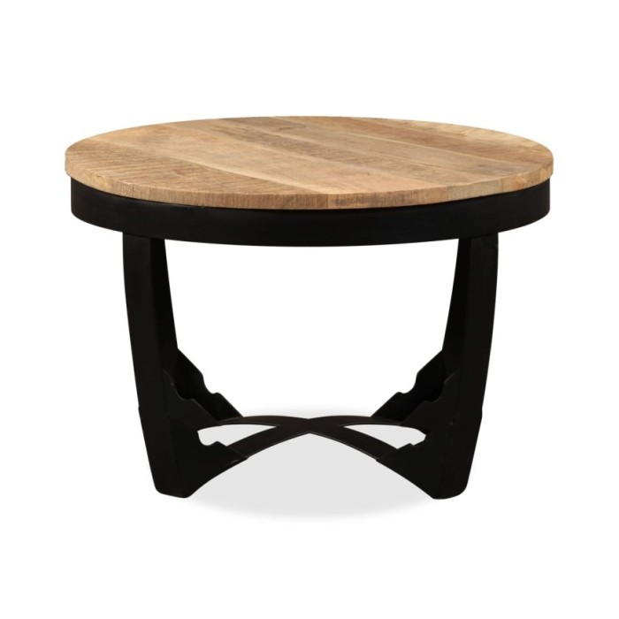 Table d'appoint Bois de manguier brut 60 x 40 cm