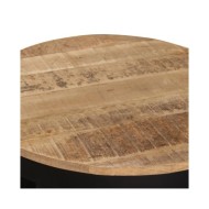 Table d'appoint Bois de manguier brut 60 x 40 cm