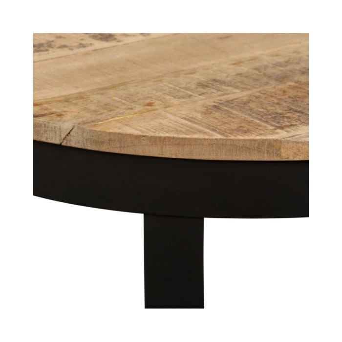 Table d'appoint Bois de manguier brut 60 x 40 cm