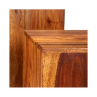Ensemble de table basse 2 pcs Bois massif de Sesham 40x40x40 cm