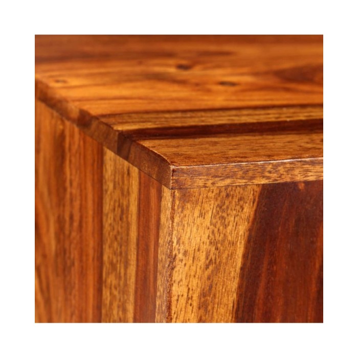 Ensemble de table basse 2 pcs Bois massif de Sesham 40x40x40 cm